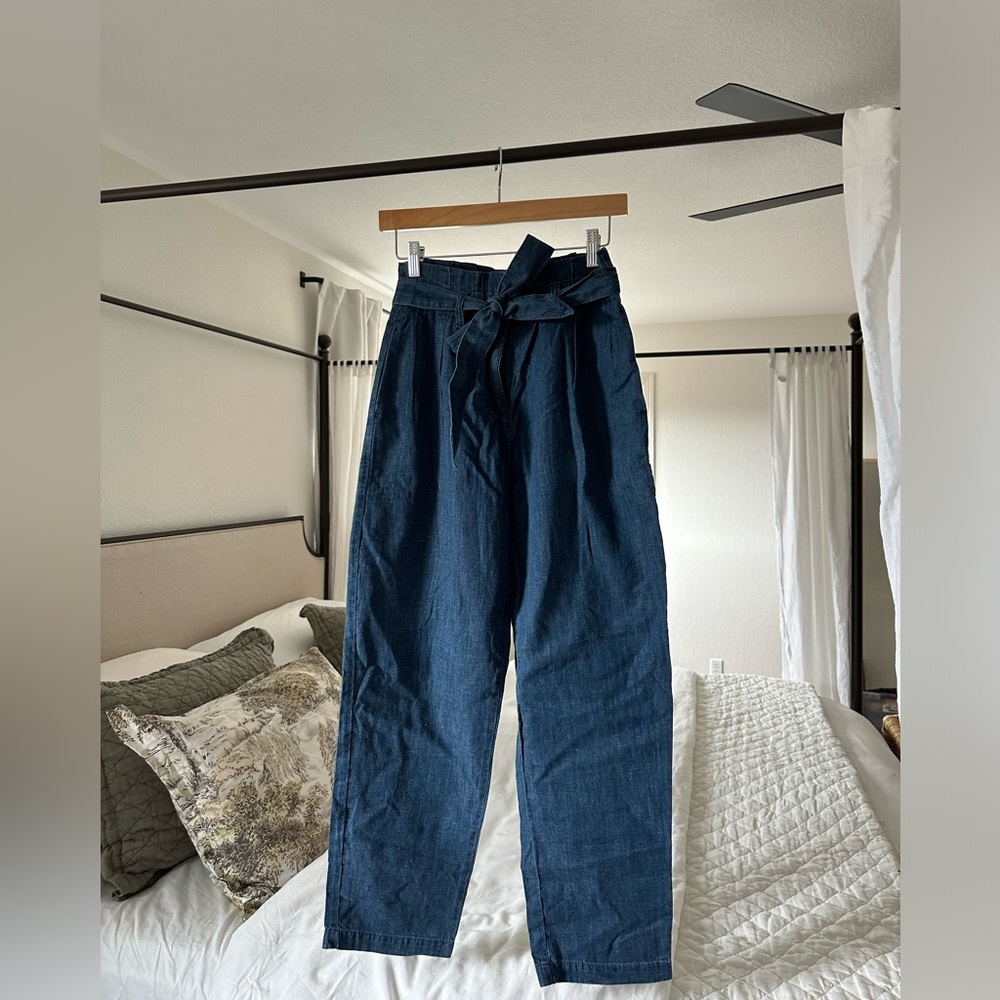 J. Crew wide leg Jean trouser pants NWT